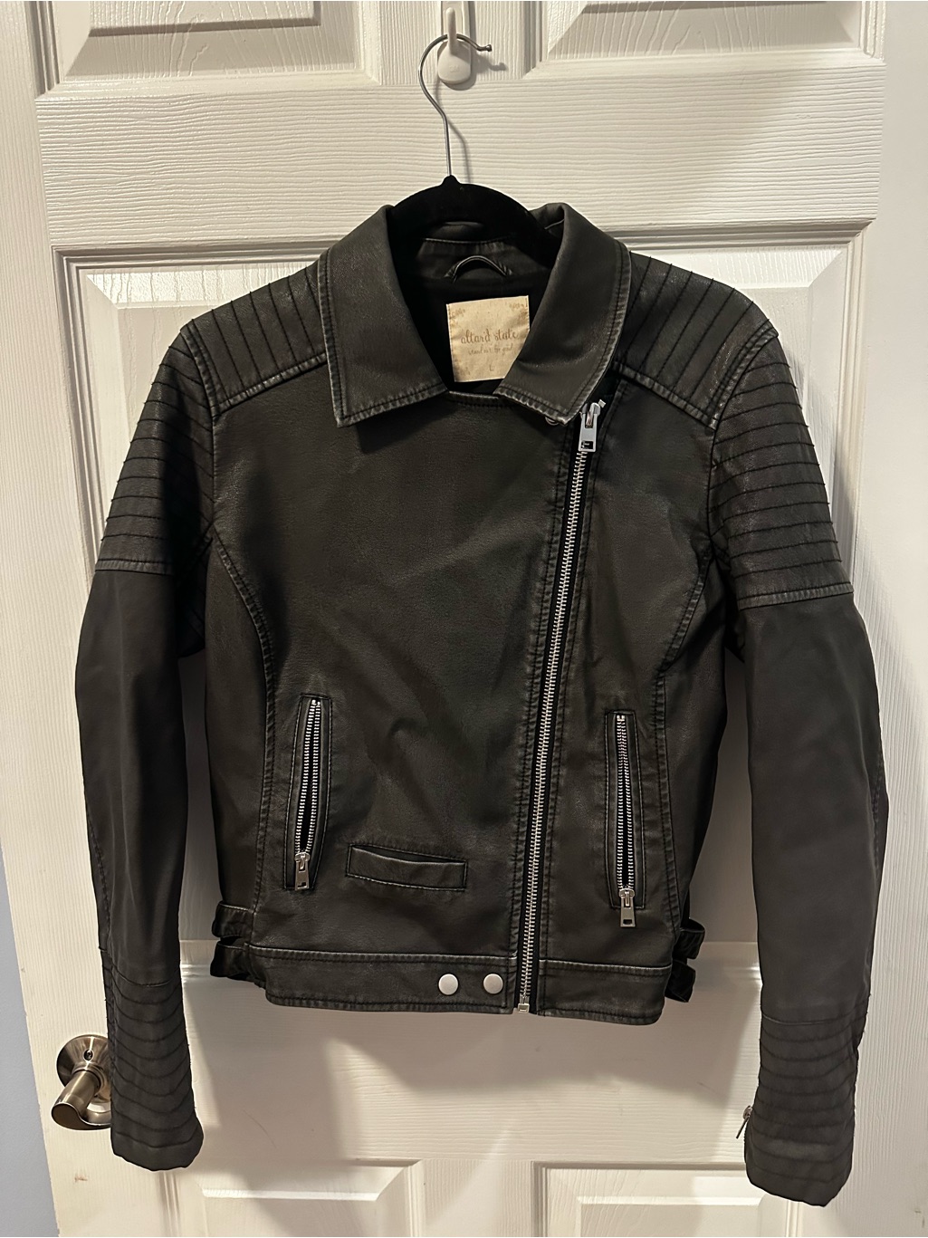 Altar’d State Faux Leather Moto Jacket Women’s Large